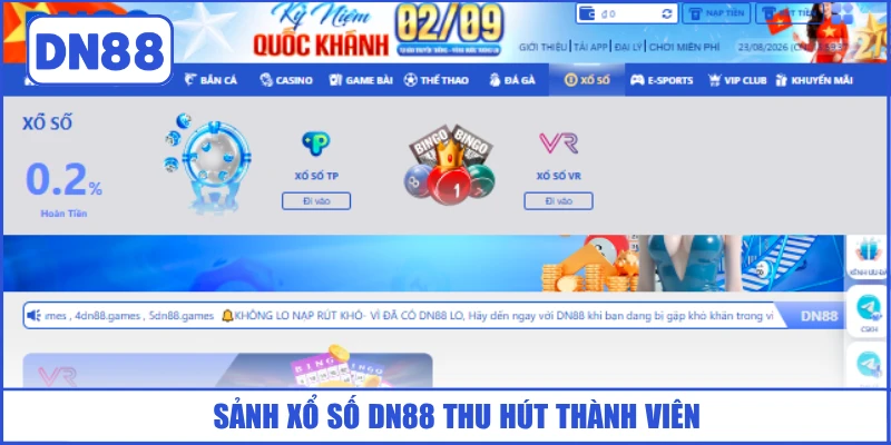 sanh-xo-so-dn88-thu-hut-thanh-vien
